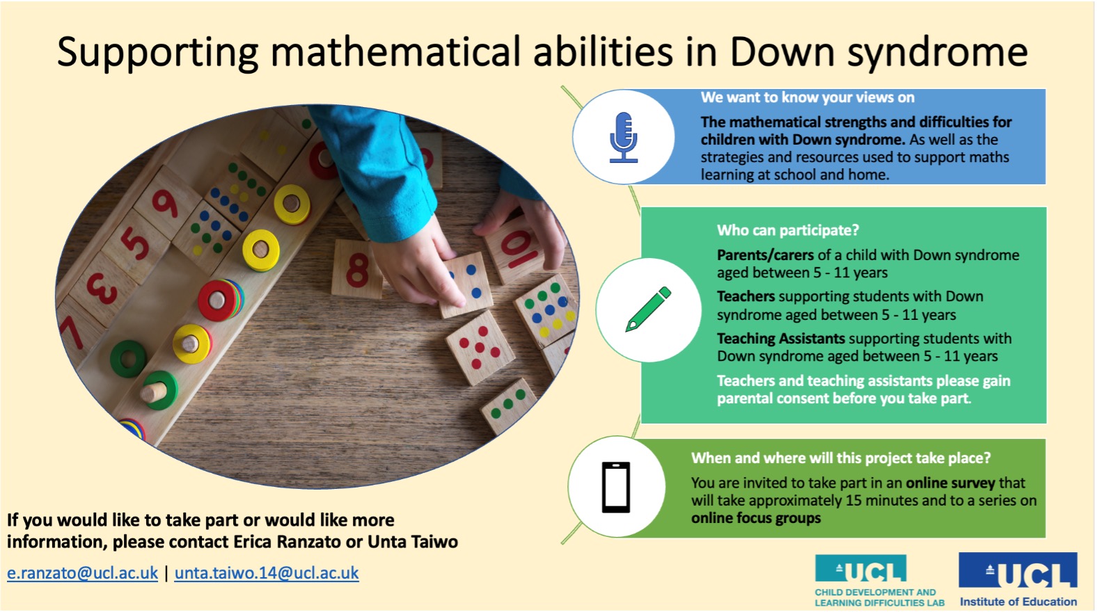 Supporting mathematical abilities in Down Syndrome poster