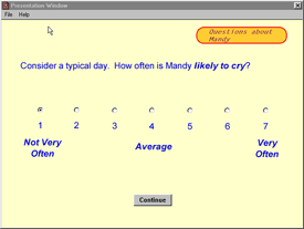 Examples of Likert rating scales for online survey